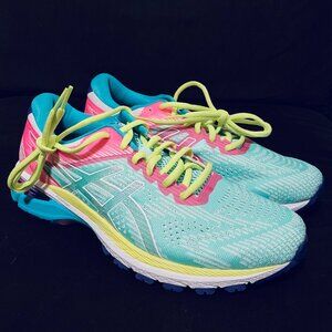 RARE Bright Colorway Asics GEL GT 2000 V8 Womens 9 US 40.5 EUR Medium Width
